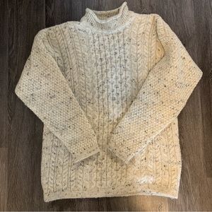 Thick wool sweater made in scotland